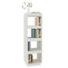 Bibliotecă/Separator cameră, alb, 40x35x135 cm, lemn masiv pin - WALTI WALTI