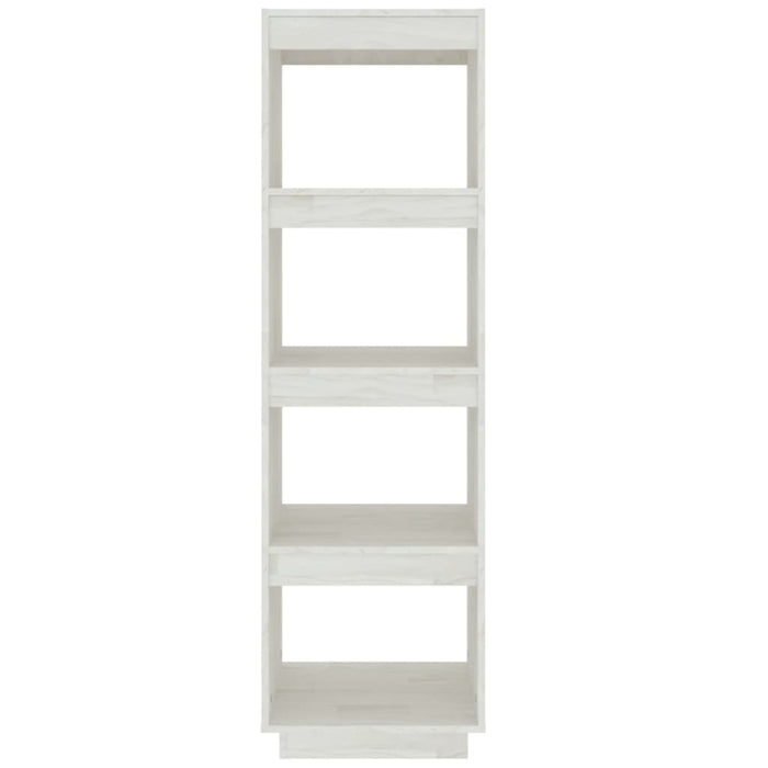 Bibliotecă/Separator cameră, alb, 40x35x135 cm, lemn masiv pin - WALTI WALTI