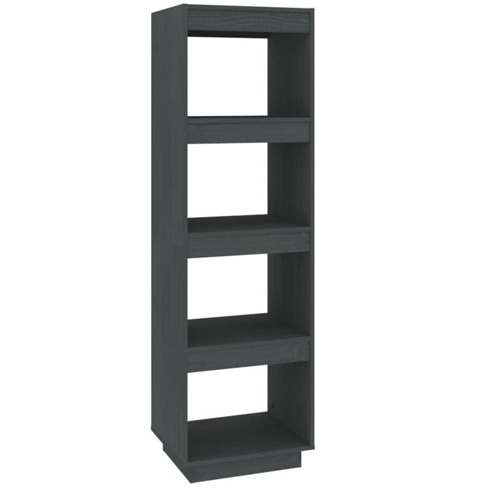 Bibliotecă/Separator cameră, gri, 40x35x135 cm, lemn masiv pin - WALTI WALTI
