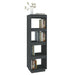 Bibliotecă/Separator cameră, gri, 40x35x135 cm, lemn masiv pin - WALTI WALTI