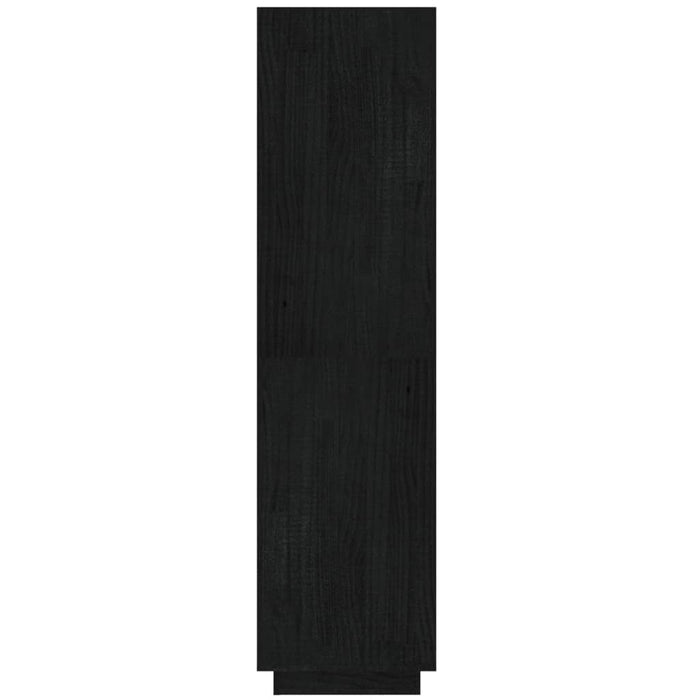 Bibliotecă/Separator cameră negru 40x35x135 cm lemn masiv pin - WALTI WALTI