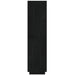 Bibliotecă/Separator cameră negru 40x35x135 cm lemn masiv pin - WALTI WALTI