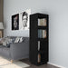 Bibliotecă/Separator cameră negru 40x35x135 cm lemn masiv pin - WALTI WALTI