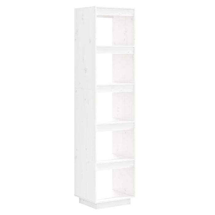 Bibliotecă/Separator cameră alb 40x35x167 cm lemn masiv de pin - WALTI WALTI