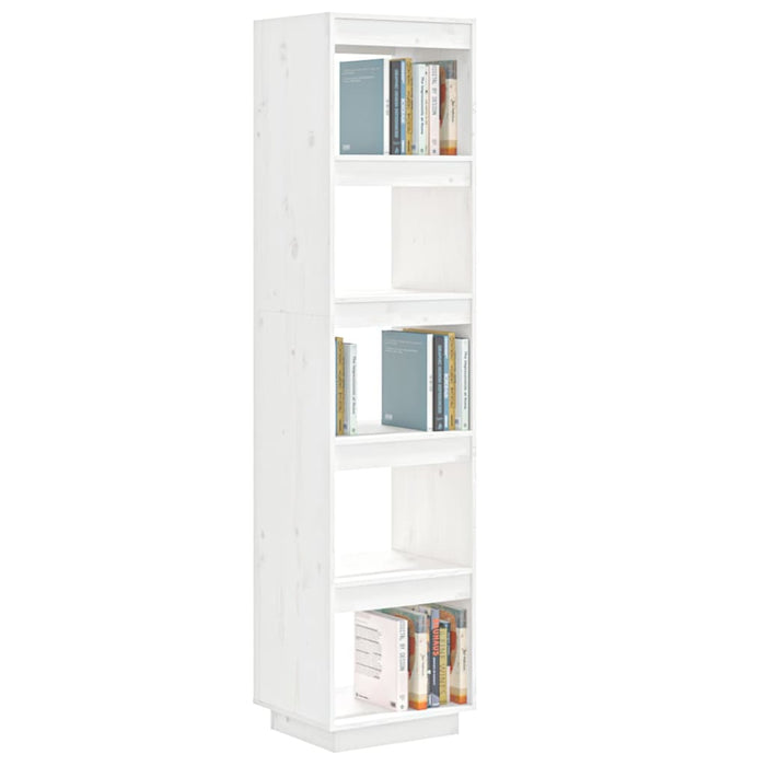 Bibliotecă/Separator cameră alb 40x35x167 cm lemn masiv de pin - WALTI WALTI