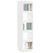 Bibliotecă/Separator cameră alb 40x35x167 cm lemn masiv de pin - WALTI WALTI