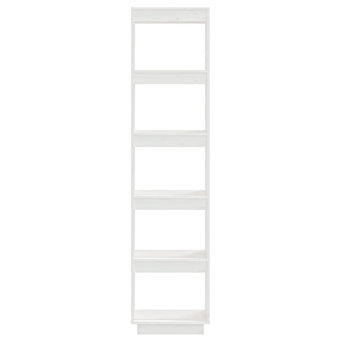 Bibliotecă/Separator cameră alb 40x35x167 cm lemn masiv de pin - WALTI WALTI