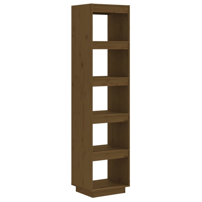 Bibliotecă/Separator cameră, maro miere, 40x35x167 cm lemn pin - WALTI WALTI