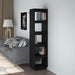 Bibliotecă/Separator cameră negru 40x35x167 cm lemn masiv pin - WALTI WALTI