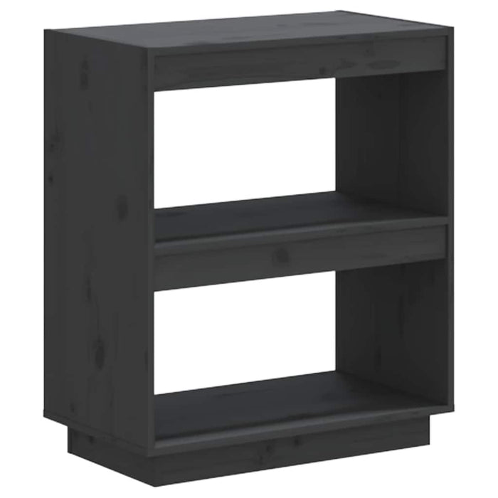 Bibliotecă, gri, 60x35x71 cm, lemn masiv de pin - WALTI WALTI