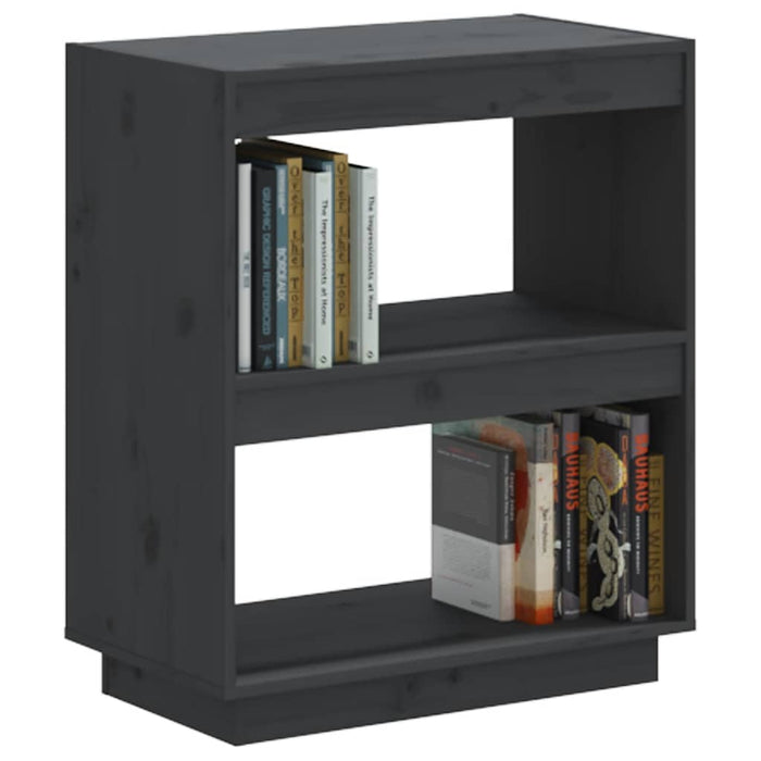 Bibliotecă, gri, 60x35x71 cm, lemn masiv de pin - WALTI WALTI