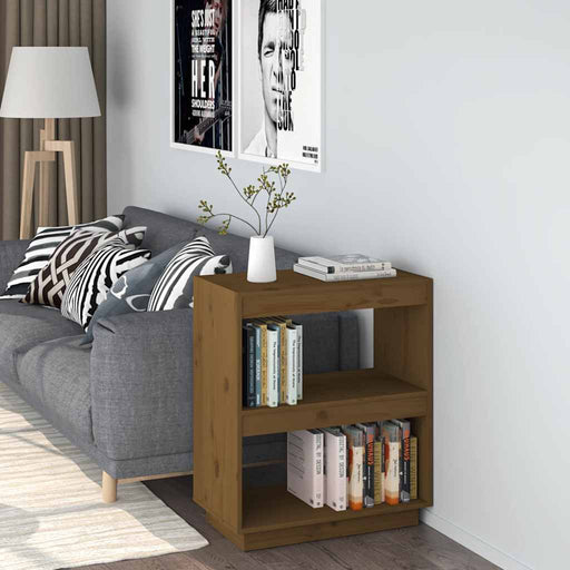Bibliotecă, maro miere, 60x35x71 cm, lemn masiv de pin - WALTI WALTI