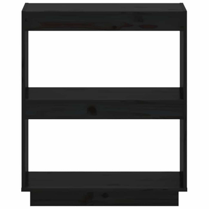 Bibliotecă, negru, 60x35x71 cm, lemn masiv de pin - WALTI WALTI
