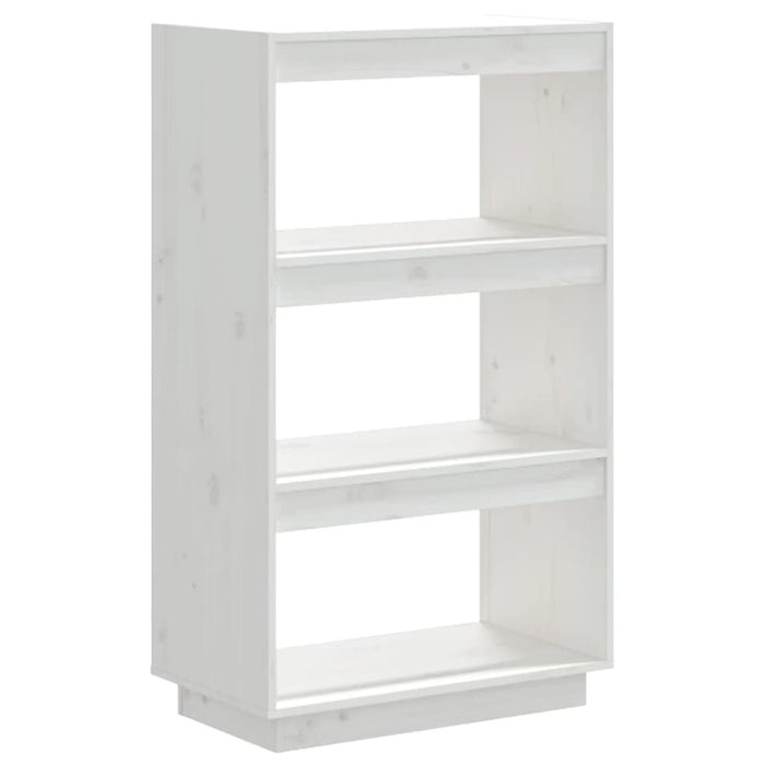 Bibliotecă/Separator cameră alb 60x35x103 cm lemn masiv de pin - WALTI WALTI