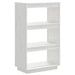 Bibliotecă/Separator cameră alb 60x35x103 cm lemn masiv de pin - WALTI WALTI