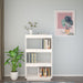Bibliotecă/Separator cameră alb 60x35x103 cm lemn masiv de pin - WALTI WALTI