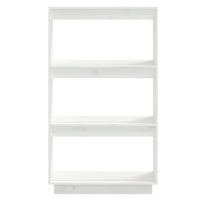 Bibliotecă/Separator cameră alb 60x35x103 cm lemn masiv de pin - WALTI WALTI