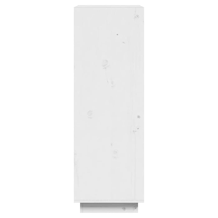 Bibliotecă/Separator cameră alb 60x35x103 cm lemn masiv de pin - WALTI WALTI