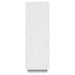 Bibliotecă/Separator cameră alb 60x35x103 cm lemn masiv de pin - WALTI WALTI