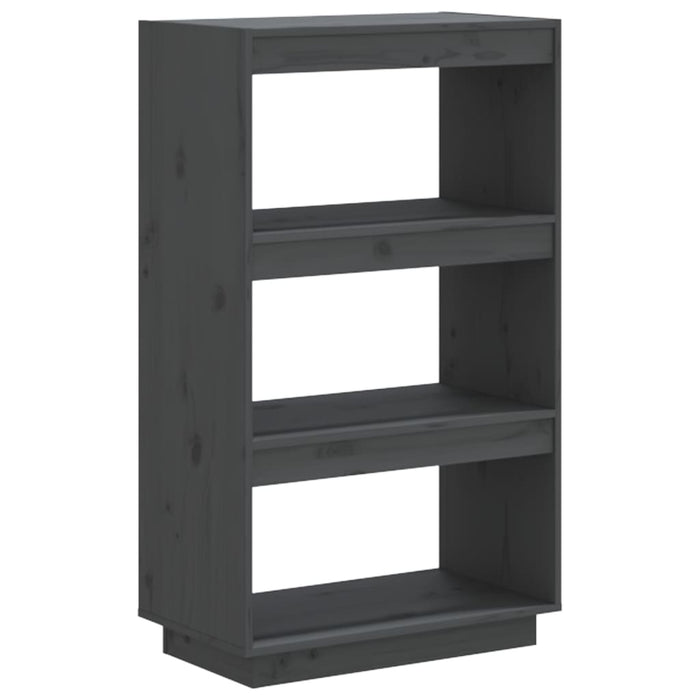 Bibliotecă/Separator cameră, gri, 60x35x103 cm, lemn masiv pin - WALTI WALTI