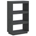 Bibliotecă/Separator cameră, gri, 60x35x103 cm, lemn masiv pin - WALTI WALTI