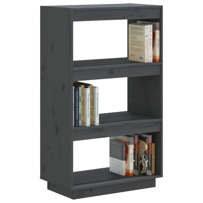 Bibliotecă/Separator cameră, gri, 60x35x103 cm, lemn masiv pin - WALTI WALTI