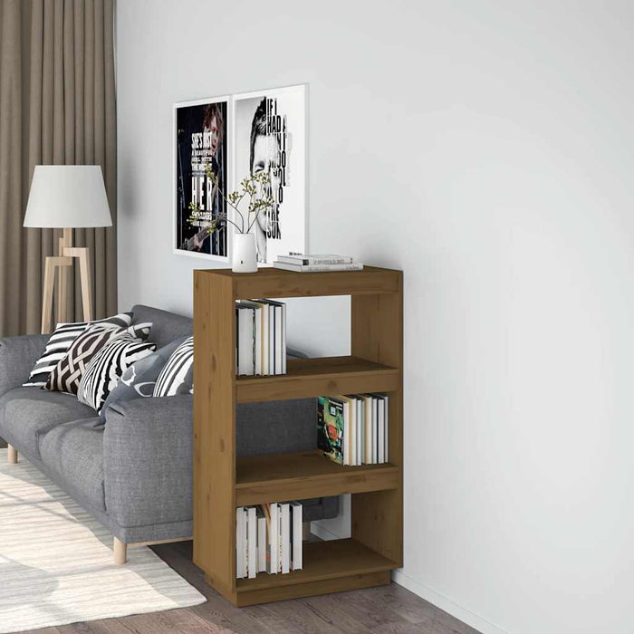 Bibliotecă/Separator cameră maro miere 60x35x103cm lemn pin - WALTI WALTI