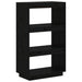 Bibliotecă/Separator cameră negru 60x35x103 cm lemn masiv pin - WALTI WALTI