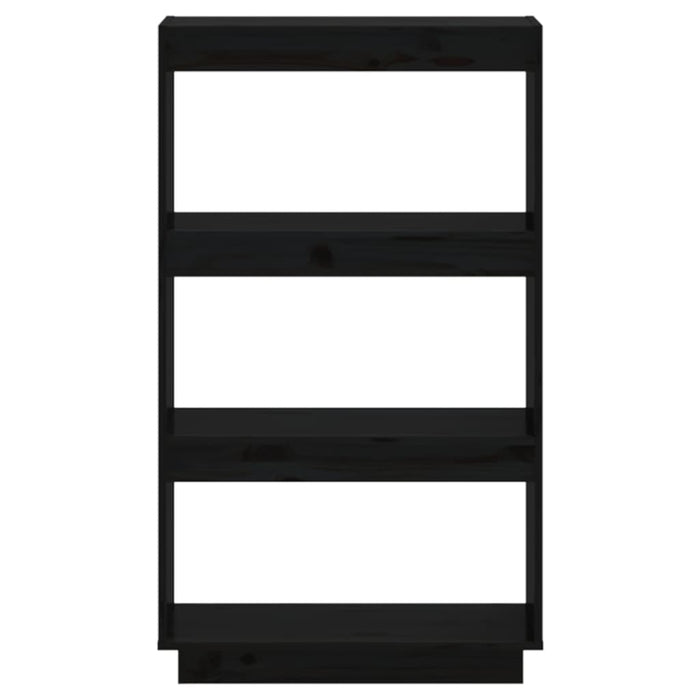 Bibliotecă/Separator cameră negru 60x35x103 cm lemn masiv pin - WALTI WALTI