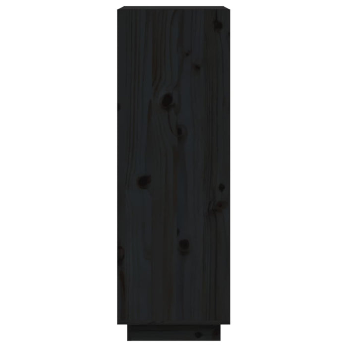 Bibliotecă/Separator cameră negru 60x35x103 cm lemn masiv pin - WALTI WALTI