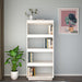 Bibliotecă/Separator cameră, alb, 60x35x135 cm, lemn masiv pin - WALTI WALTI