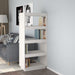 Bibliotecă/Separator cameră, alb, 60x35x135 cm, lemn masiv pin - WALTI WALTI