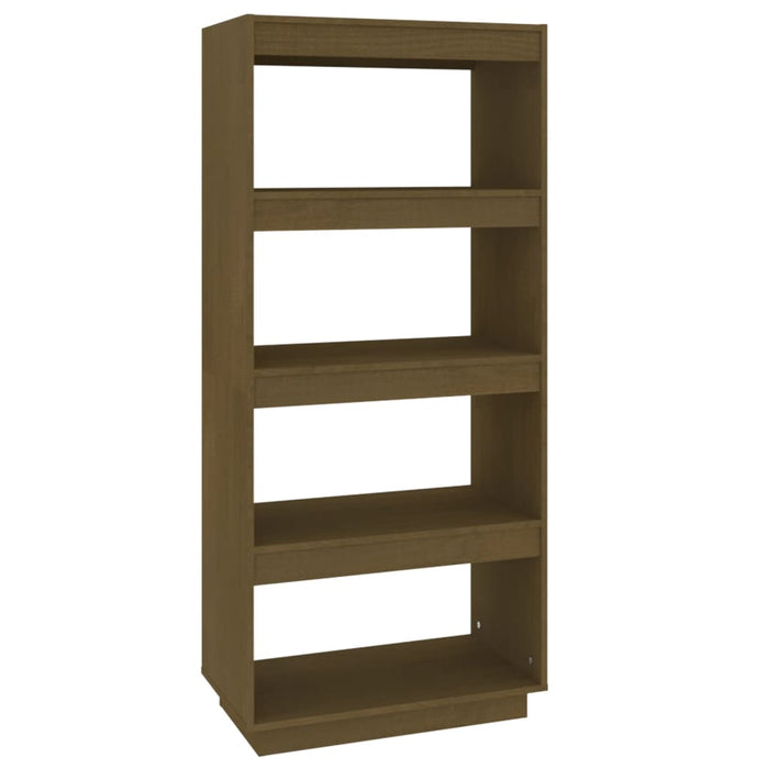 Bibliotecă/Separator cameră, maro miere, 60x35x135 cm lemn pin - WALTI WALTI