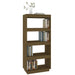Bibliotecă/Separator cameră, maro miere, 60x35x135 cm lemn pin - WALTI WALTI