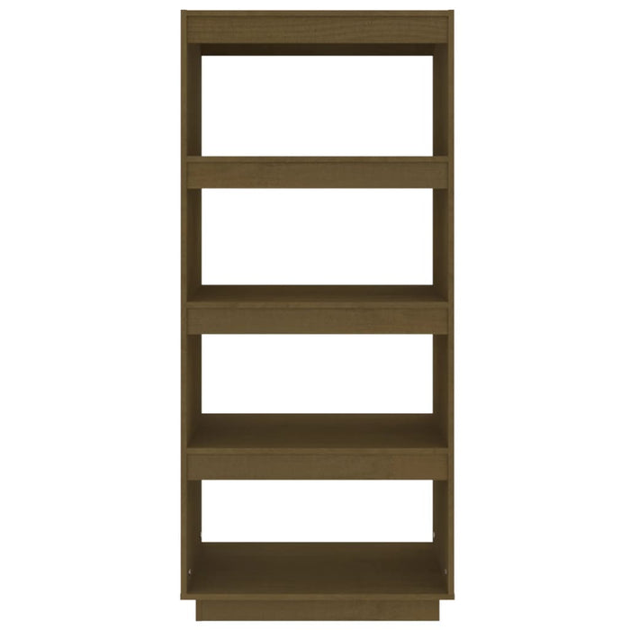 Bibliotecă/Separator cameră, maro miere, 60x35x135 cm lemn pin - WALTI WALTI
