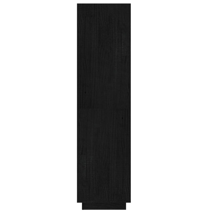 Bibliotecă/Separator cameră negru 60x35x135 cm lemn masiv pin - WALTI WALTI