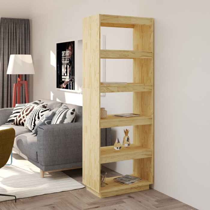 Bibliotecă/Separator cameră, 60x35x167 cm, lemn masiv pin - WALTI WALTI