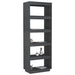 Bibliotecă/Separator cameră, gri, 60x35x167 cm, lemn masiv pin - WALTI WALTI
