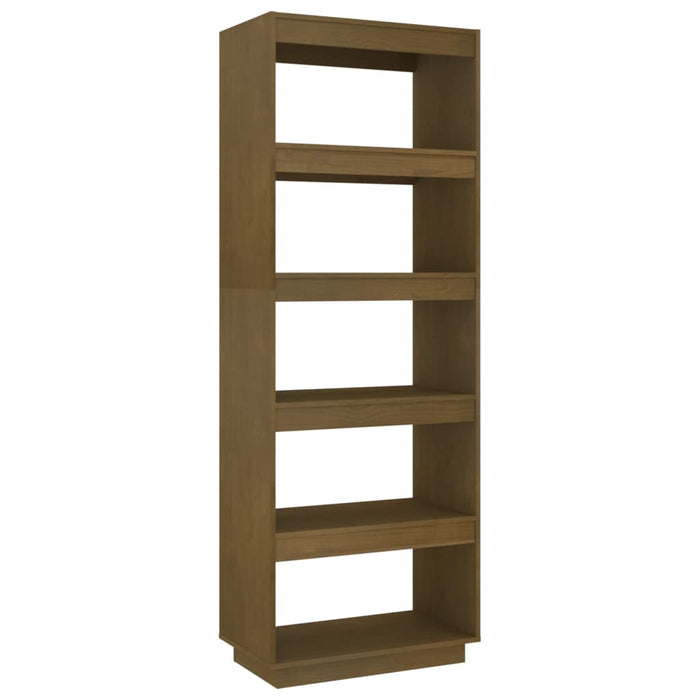 Bibliotecă/Separator cameră, maro miere, 60x35x167 cm, lemn pin - WALTI WALTI