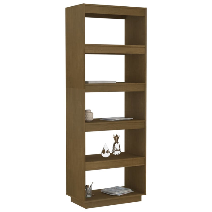 Bibliotecă/Separator cameră, maro miere, 60x35x167 cm, lemn pin - WALTI WALTI