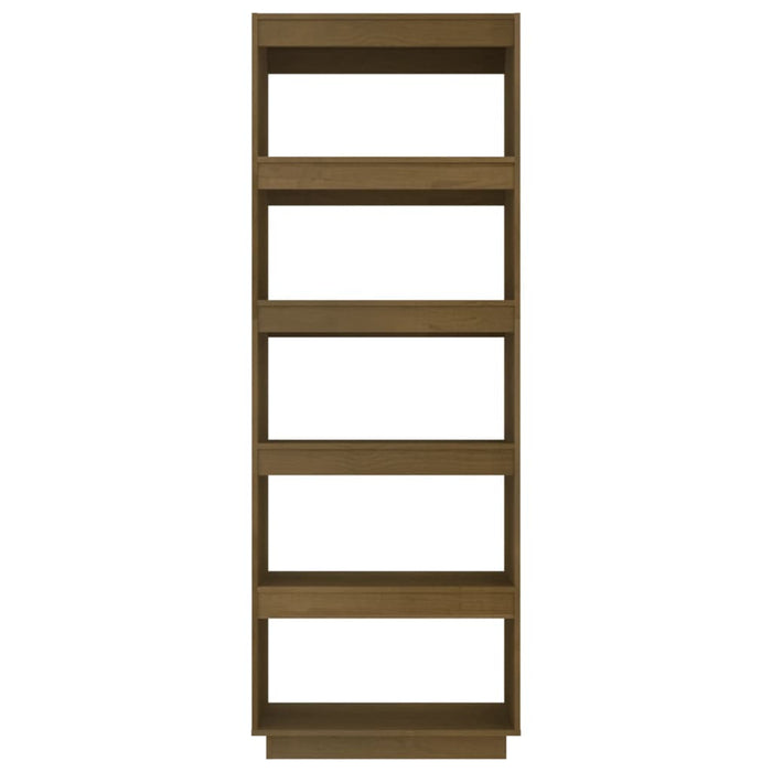 Bibliotecă/Separator cameră, maro miere, 60x35x167 cm, lemn pin - WALTI WALTI