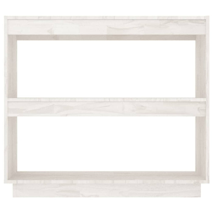 Bibliotecă, alb, 80x35x71 cm, lemn masiv de pin WALTI
