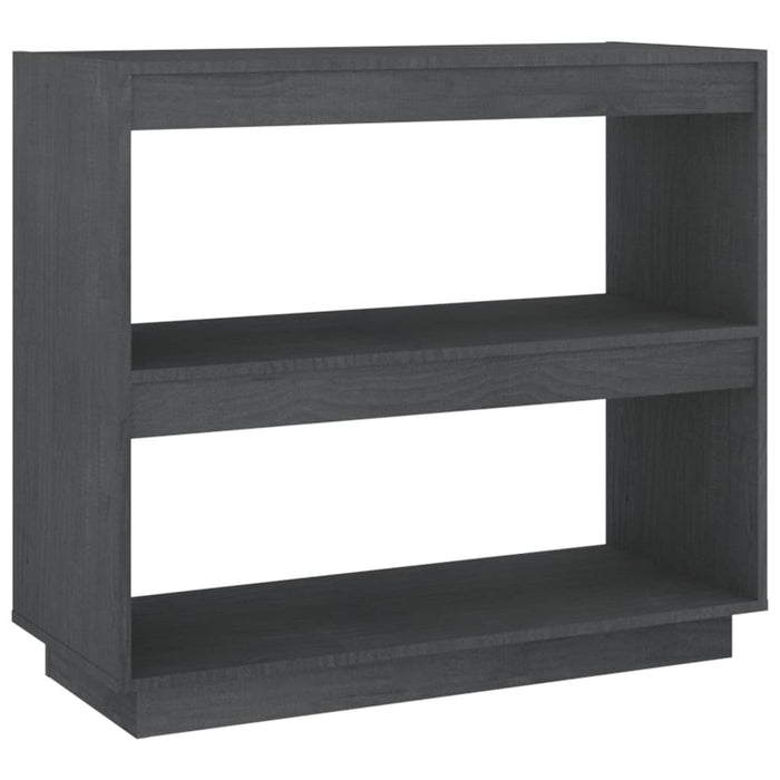 Bibliotecă, gri, 80x35x71 cm, lemn masiv de pin - WALTI WALTI