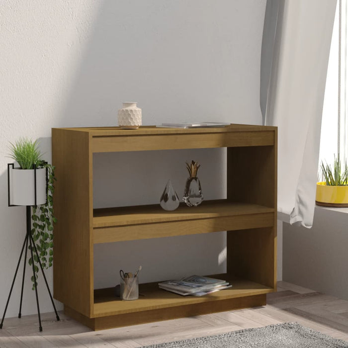 Bibliotecă, maro, 80x35x71 cm, lemn masiv de pin - WALTI WALTI