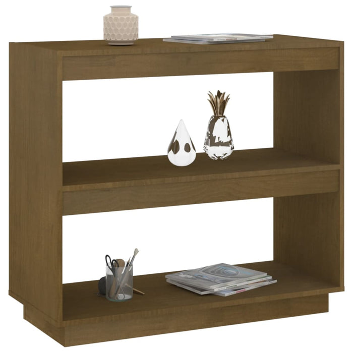 Bibliotecă, maro, 80x35x71 cm, lemn masiv de pin - WALTI WALTI