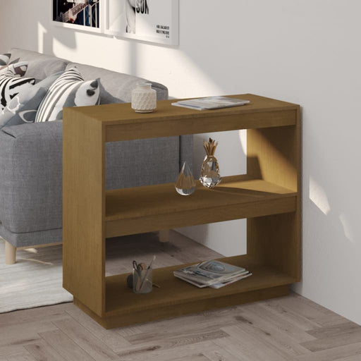 Bibliotecă, maro, 80x35x71 cm, lemn masiv de pin - WALTI WALTI
