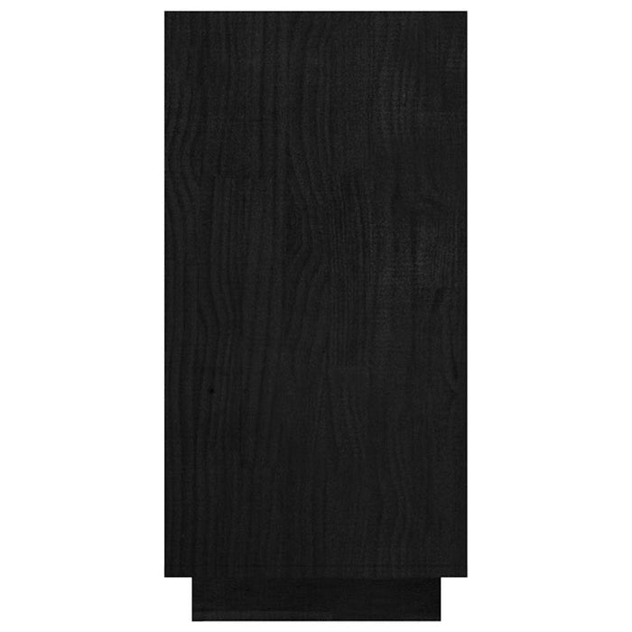 Bibliotecă, negru, 80x35x71 cm, lemn masiv de pin WALTI
