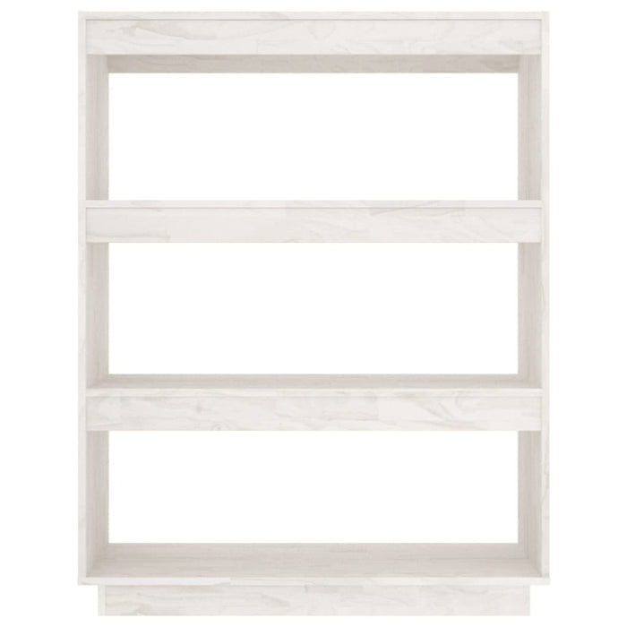 Bibliotecă/Separator cameră, alb, 80x35x103 cm, lemn masiv pin - WALTI WALTI