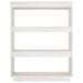 Bibliotecă/Separator cameră, alb, 80x35x103 cm, lemn masiv pin - WALTI WALTI