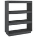 Bibliotecă/Separator cameră, gri, 80x35x103 cm, lemn masiv pin - WALTI WALTI